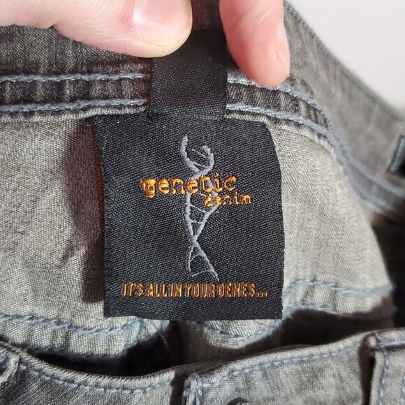 Genetic Denim The Kyle Silver Cropped Jeans Size 25 ~ Edgy Grunge Streetwear - Picture 13 of 16